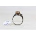 Handmade Ring 925 Sterling Silver Women gold and white zircon stone P 508